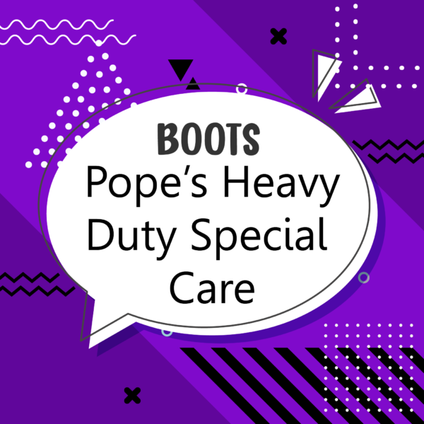 Boots Pope’s Heavy Duty Special Care (Inside/ outside cleaning, water and stain repellent, deodorized, sanitized and Polish)